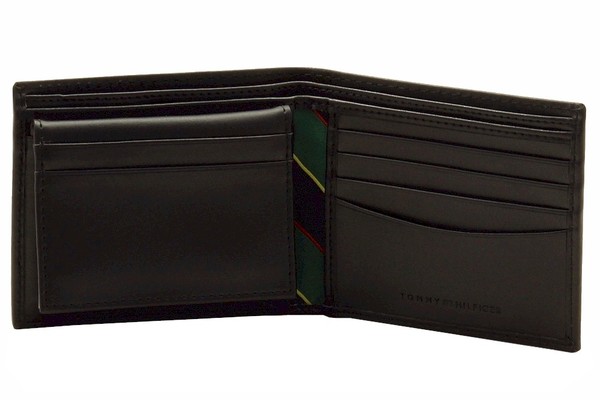 Tommy Hilfiger Men's Passcase Billfold Leather Bi-Fold Wallet JoyLot.com