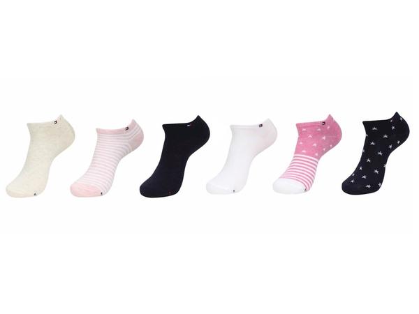  Tommy Hilfiger Women's 6-Pairs Ankle Socks 