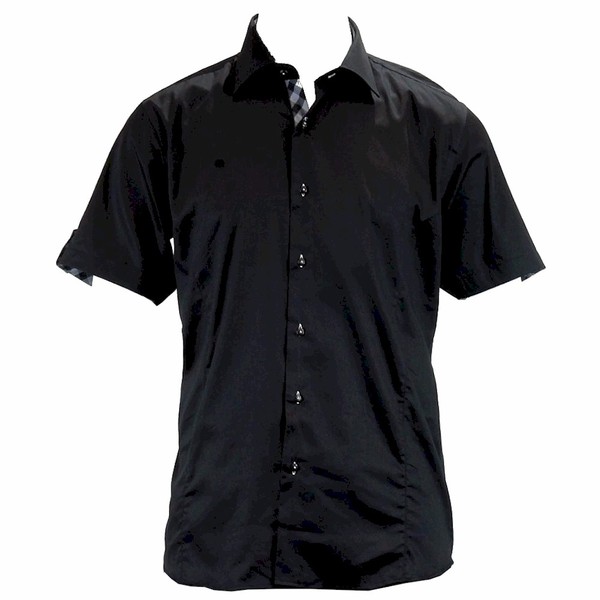  TR Premium Men's TR-577 Slim Fit Contrast Trim Button Down Dress Shirt 