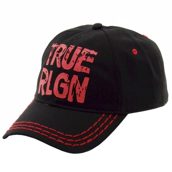  True Religion Men's Painted Graphic Baseball Cap Hat (One Size Fits Most) 