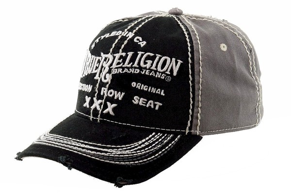  True Religion Men's Printed Adjustable Cotton Baseball Hat 