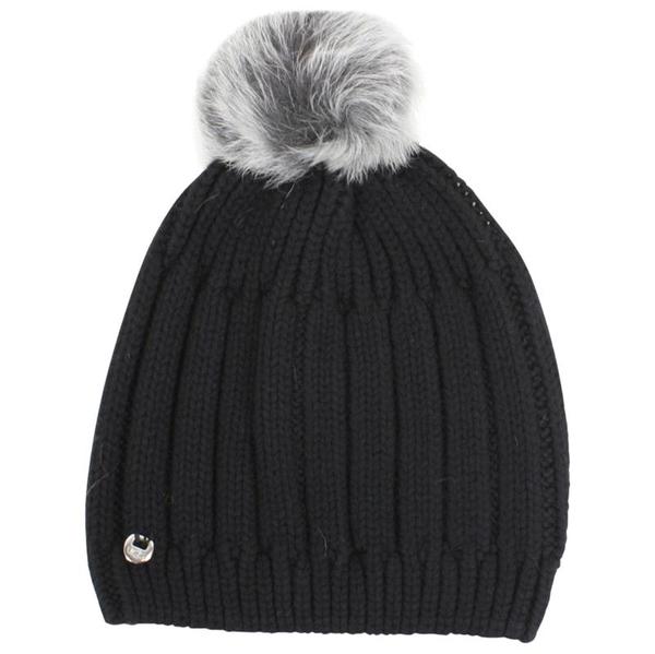  Ugg Women's Solid Ribbed Winter Beanie Hat With Pom (One Size) 