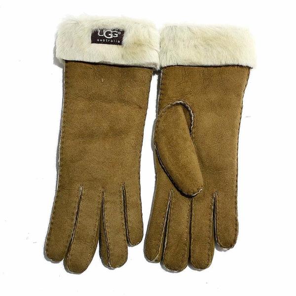  Ugg Women's Turn Cuff Sheepskin Leather Gloves 