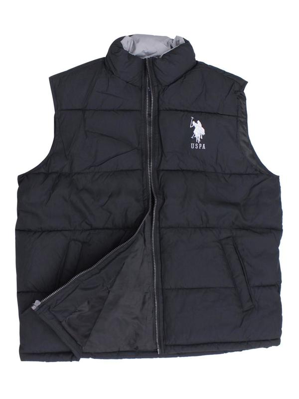  U.S. Polo Association Men's Basic Sleeveless Zip Front Vest 