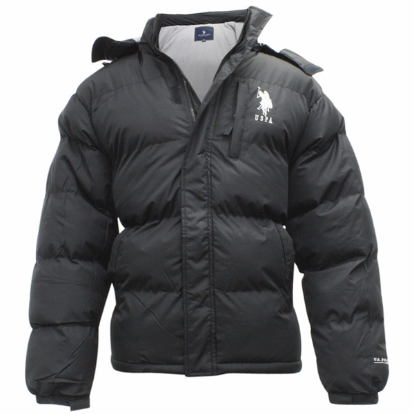  U.S. Polo Association Men's Classic Signature Hooded Bubble Winter Jacket 