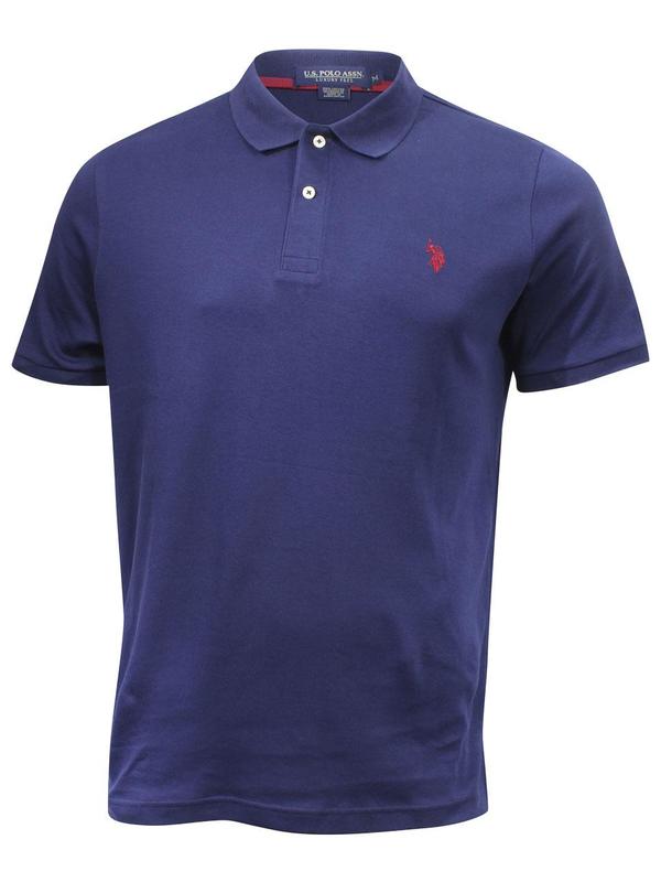  U.S. Polo Association Men's Interlock Polo Shirt Short Sleeve 