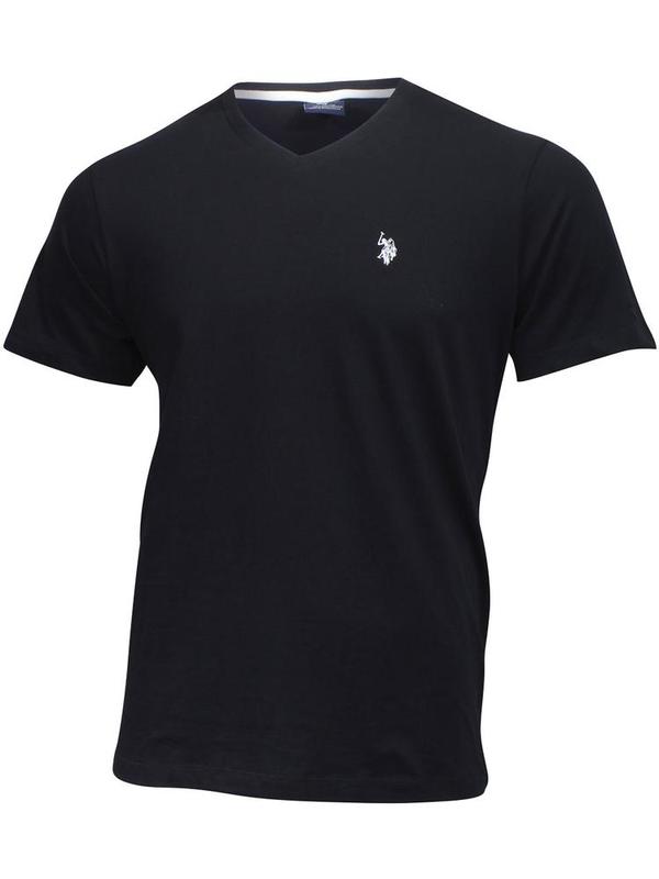  U.S. Polo Association Men's Solid V-Neck T-Shirt Short Sleeve 