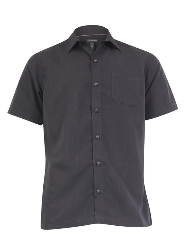  Van Heusen Men's Air Sandwashed Short Sleeve Button Down Shirt 