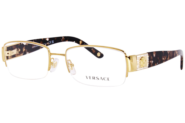  Versace Eyeglasses VE1175-B Semi Rim Rectangle Shape 