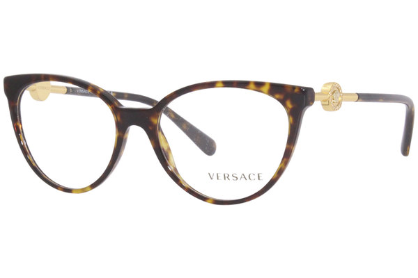  Versace 3298-B Eyeglasses Women's Full Rim Round Shape 