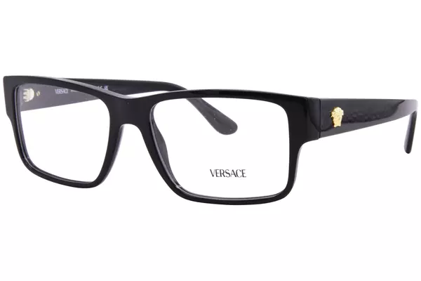  Versace VE3342 Eyeglasses Men's Full Rim Rectangle Shape 