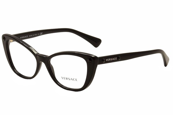  Versace Women's Eyeglasses VE3222B VE/3222/B Full Rim Cat Eye Optical Frame 