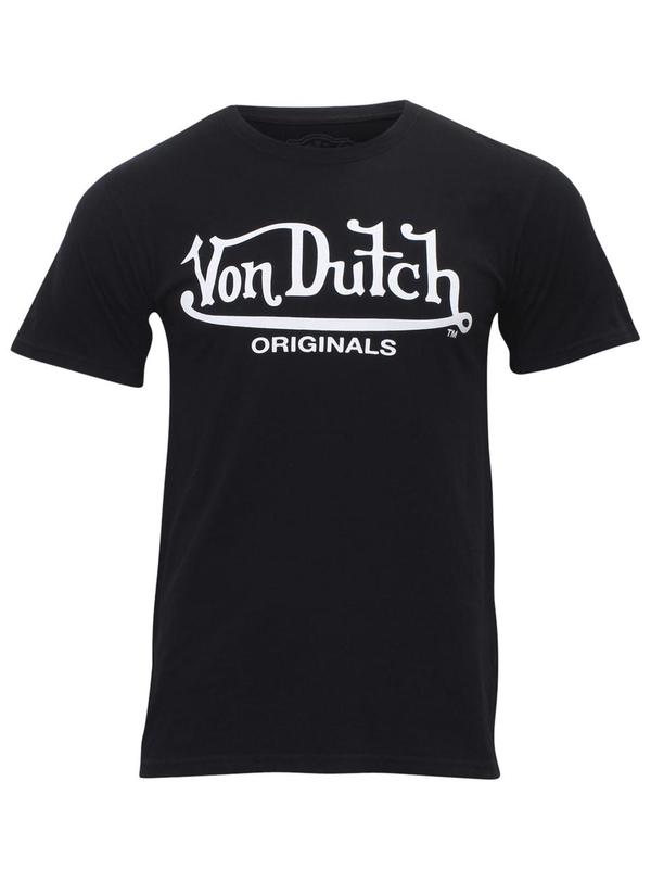  Von Dutch Men's Originals Logo Crew Neck Short Sleeve T-Shirt 