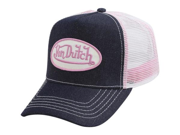  Von Dutch Women's Denim Front Snapback Trucker Cap Hat 