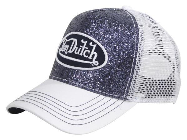  Von Dutch Women's Sparkle Snapback Trucker Cap Hat 