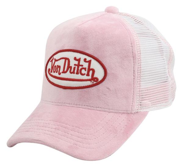  Von Dutch Women's Velvet Front Snapback Trucker Cap Hat 