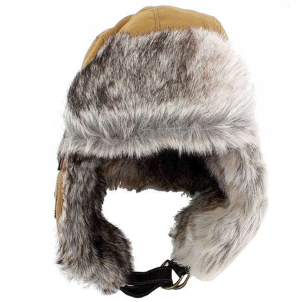  Woolrich Men's Ear Flap Fur Trimmed Aviator Cap Hat 