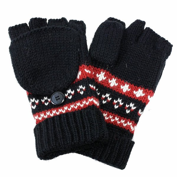  Woolrich Take Me Everywhere Knitted Fairisle Glommit Gloves One Size Fits Most 