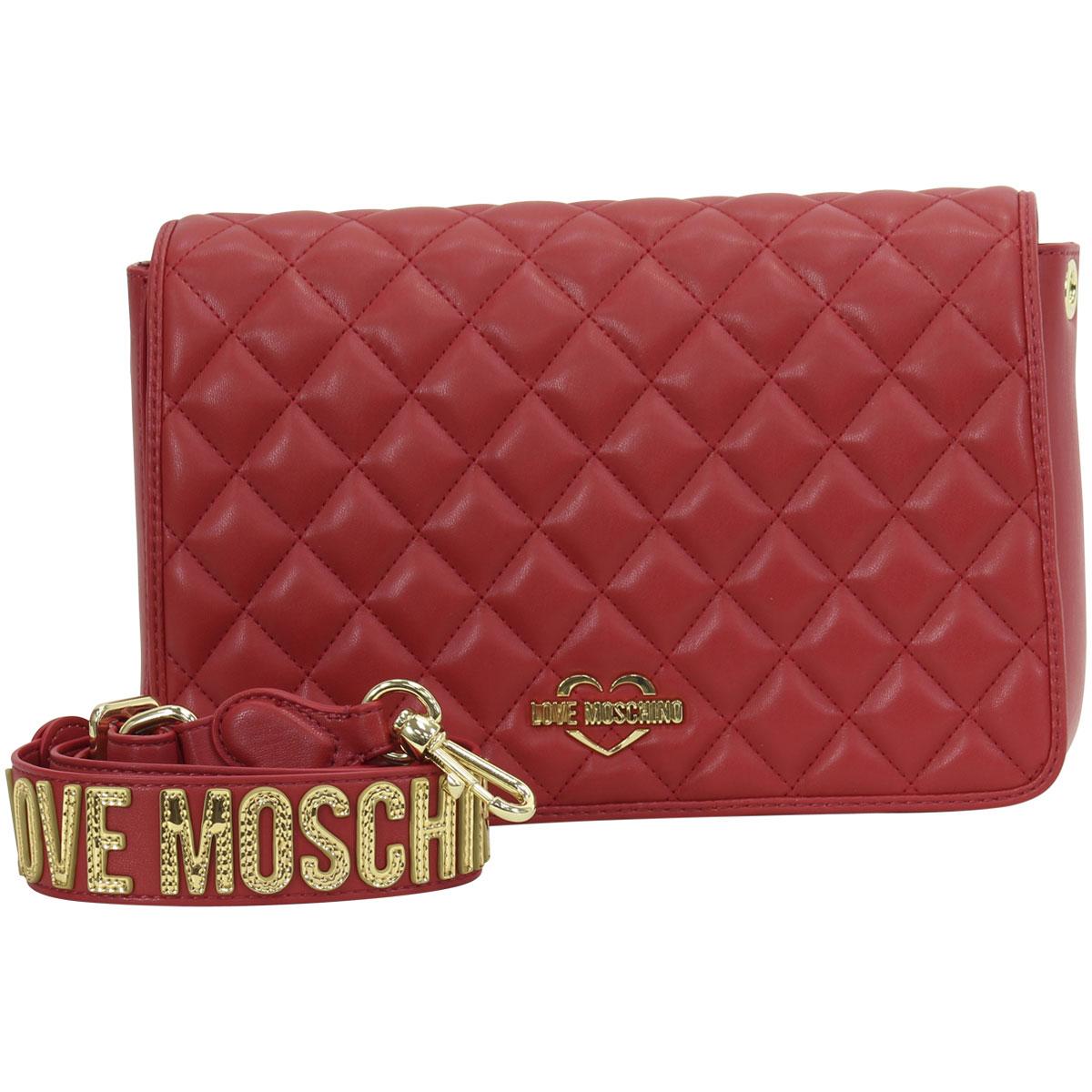 love moschino heart logo quilted bag