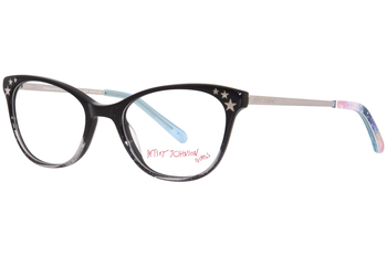 Betsey Johnson You-Go-Girl Eyeglasses Youth Kids Girl's Full Rim Cat Eye