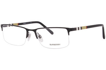 Burberry Men's Eyeglasses BE1282 BE/1282 Half-Rim Optical Frame