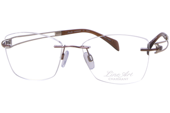 Charmant Line Art Women's Eyeglasses XL2117 XL/2117 Rimless Optical Frame