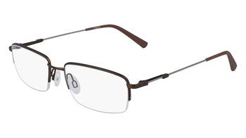Flexon H6000 Eyeglasses Men's Semi Rim Rectangle Shape