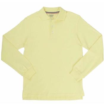 French Toast Boy's Long Sleeve Interlock Uniform Polo Shirt