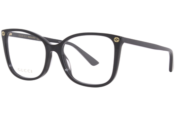 Gucci GG0026O Eyeglasses Women's Full Rim Cat Eye
