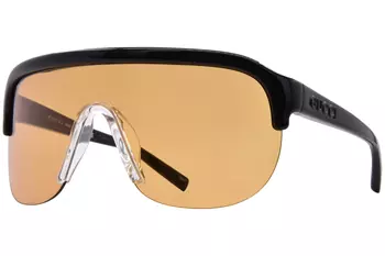 Gucci GG1645S 005 Sunglasses Black/Orange Shield 99-1-125 | JoyLot.com