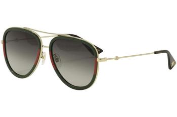 Gucci Women's GG0062S Pilot Sunglasses