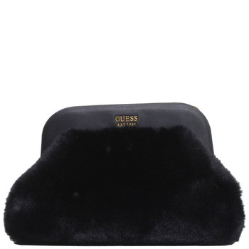 Guess Women's Tesoro Faux Fur Clutch Handbag Crossbody Bag