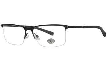 Harley Davidson HD0979 Eyeglasses Men's Semi Rim Rectangle Shape