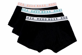 Hugo Boss Men's 3-Pc FN Solid Boxers Underwear