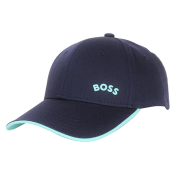 Hugo Boss Mens Cap-Bold-Curved Hat(One Cap Open Baseball Green Size) Strapback