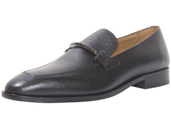 Hugo Boss Men's Lisbon Loafers Leather Dress Shoes Metal Trim