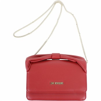 Love Moschino Women's Bow Handle Flap-Over Chain Crossbody Handbag