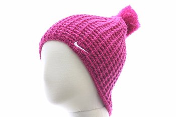Nike Girl's Pom Pom Knit Beanie Hat