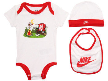 Nike Infant Boy's Campfire Swoosh Bodysuit/Hat/Bib 3-Piece Set