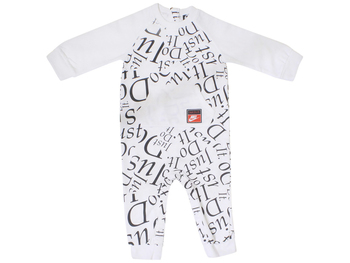 Nike Infant Boy's Snap Bottom Footless Coverall Logo Print