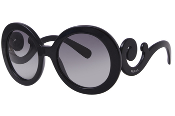 Prada Women's Catwalk Minimal Baroque PR 27NS Round Sunglasses