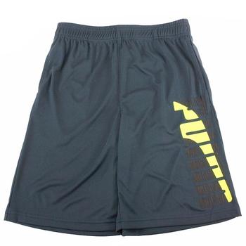 Puma Boy's Contrast Logo Trim Athletic Gym Shorts