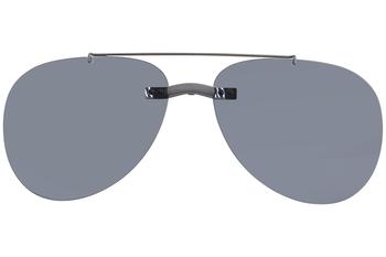 Silhouette Clip-On 5090 A2 Polarized Blue-Grey Mirror Polarized Sunglasses