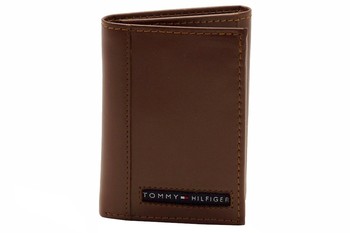 Tommy Hilfiger Men's Genuine Leather Tri-Fold Wallet