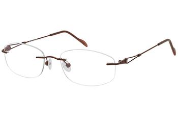 Tuscany Women's Eyeglasses 572 Rimless Optical Frame