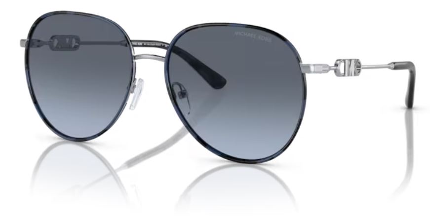 UPC 725125396004 product image for Michael Kors Empire MK1128J 10158F Sunglasses Women's Silver/Navy Gradient 58mm  | upcitemdb.com