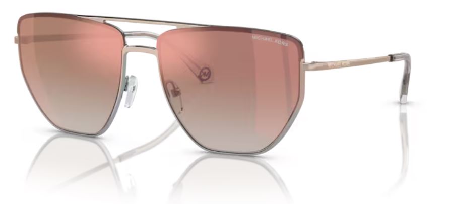 UPC 725125394581 product image for Michael Kors Paros MK1126 11086F Sunglasses Women's Silver/Gold Gradient 60mm -  | upcitemdb.com
