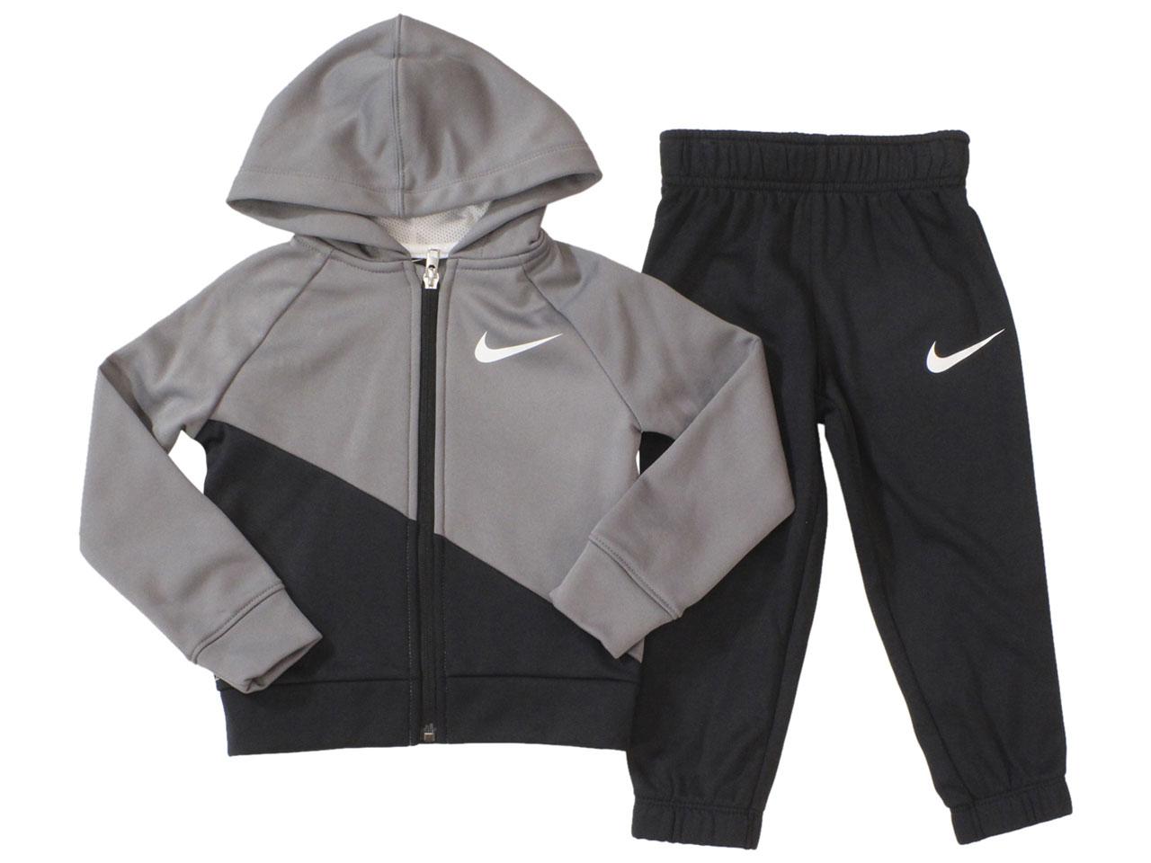 Nike Toddler Boy's 2-Piece Dri-FIT Therma Black Hoodie & Pants Set Sz ...