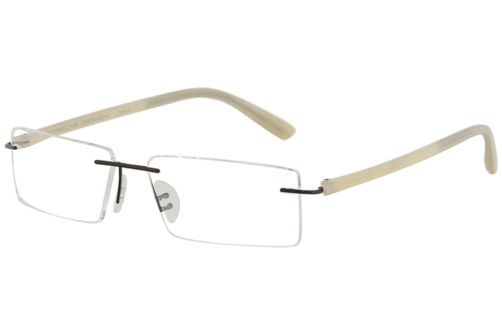 Porsche Design Men S Eyeglasses P 8205 P8205 S2 Rimless Optical Frame