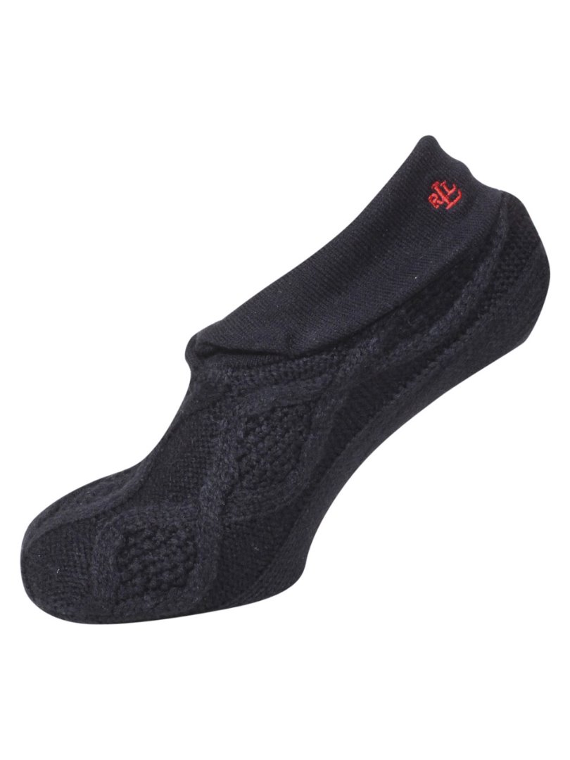 Ralph Lauren Women's Winter Cable Knit Bootie Slipper Socks | JoyLot.com